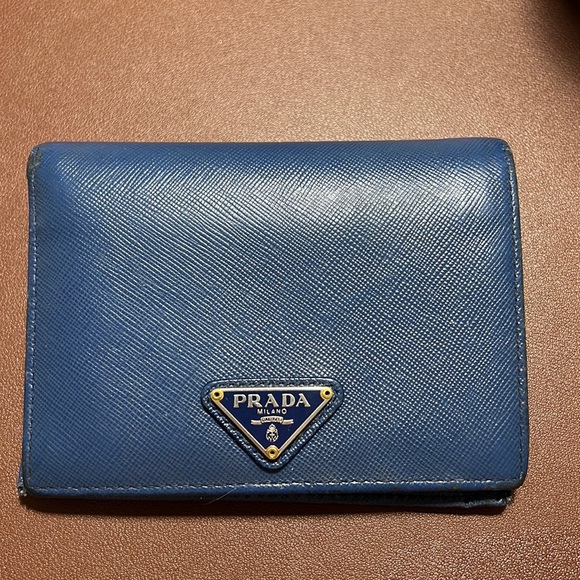 Blue Prada Wallet - Picture 1 of 6